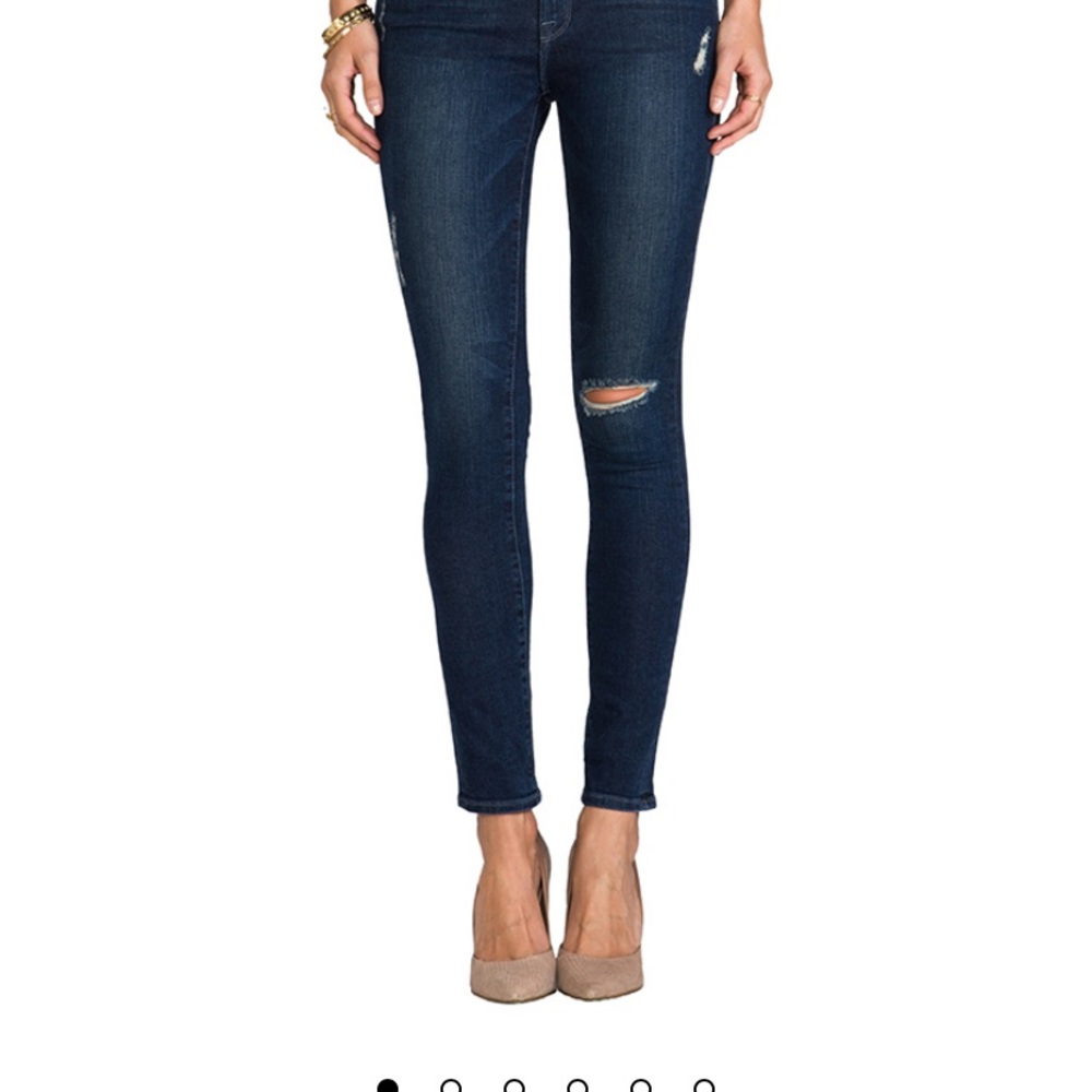 FRAME Le Skinny de Jeanne Distressed Jeans - Picture 3 of 15
